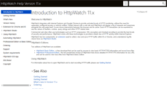 Desktop Screenshot of help.httpwatch.com