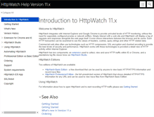 Tablet Screenshot of help.httpwatch.com